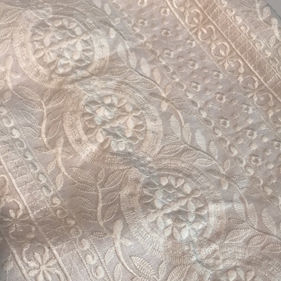 W by Worth White Embroidered Pencil Skirt Size 4 w/ Back Zip and Vent NWT - Picture 10 of 10